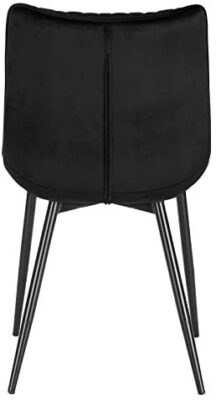 WOLTU 4 Chaises de Salle à Manger en Velours et métal,Chaises de Salon Chaises de Cuisine Noir BH209sz-4 WOLTU 4 Chaises de Salle à Manger en Velours et métal,Chaises de Salon Chaises de Cuisine Noir BH209sz-4 5