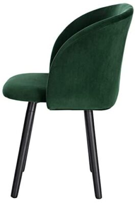 WOLTU Lot de 4 Chaise de Cuisine en Velours Fauteuil de Repas Salle à Manger,Vert Foncé BH121dgn-4 WOLTU Lot de 4 Chaise de Cuisine en Velours Fauteuil de Repas Salle à Manger,Vert Foncé BH121dgn-4 5