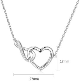 collier en argent sterling bracelet infini coeur anniversaire anniversaire fête des mères bijoux cadeaux pour femmes maman filles collier en argent sterling bracelet infini coeur anniversaire anniversaire fête des mères bijoux cadeaux pour femmes maman filles 2