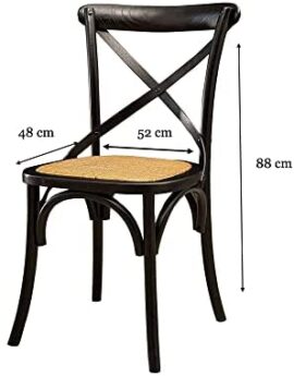 Biscottini Chaise bois Thonet 88x52x48 cm | Chaise salle a manger | Chaise cuisine en bois massif | Chaise bistrot | Chaise noir de jardin et salon Biscottini Chaise bois Thonet 88x52x48 cm | Chaise salle a manger | Chaise cuisine en bois massif | Chaise bistrot | Chaise noir de jardin et salon 3