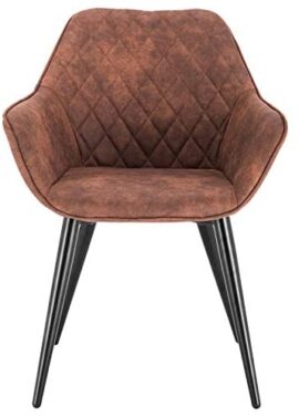 WOLTU BH231br-6 Lot de 6 Fauteuil de Salon Design,Chaises de Salle à Manger avec accoudoir Assise en Tissu Scientifique Pieds en métal,Brun WOLTU BH231br-6 Lot de 6 Fauteuil de Salon Design,Chaises de Salle à Manger avec accoudoir Assise en Tissu Scientifique Pieds en métal,Brun 3