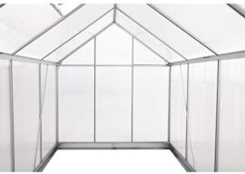 Zelsius Serre en Aluminium pour Le Jardin | 310 x 190 cm | Panneaux de 6 mm | Utilisable Serre à tomates, châssis de Couche et Serre à Plantes (avec Base) Zelsius Serre en Aluminium pour Le Jardin | 310 x 190 cm | Panneaux de 6 mm | Utilisable Serre à tomates, châssis de Couche et Serre à Plantes (avec Base) 4