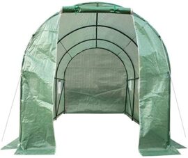 TecTake 402264 Serre Tunnel de Jardin Cadre en Metal PE Plastique, 343x200x200cm, 6 Fenêtres Latérales, Cordons de Serrage et Crochets de Fixation en Métal TecTake 402264 Serre Tunnel de Jardin Cadre en Metal PE Plastique, 343x200x200cm, 6 Fenêtres Latérales, Cordons de Serrage et Crochets de Fixation en Métal 3