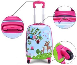 COSTWAY Valise Enfant à roulettes 16”+ Sac à Dos 12” Multi-Modèle Ensemble de Bagage pour Enfants (B) COSTWAY Valise Enfant à roulettes 16”+ Sac à Dos 12” Multi-Modèle Ensemble de Bagage pour Enfants (B) 3