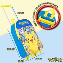 Pokemon Valise Enfant – Bagages Enfant Garcon – Valise Cabine à roulettes Pikachu Pokemon Valise Enfant – Bagages Enfant Garcon – Valise Cabine à roulettes Pikachu 6