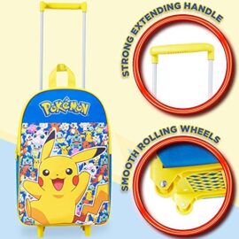 Pokemon Valise Enfant – Bagages Enfant Garcon – Valise Cabine à roulettes Pikachu Pokemon Valise Enfant – Bagages Enfant Garcon – Valise Cabine à roulettes Pikachu 3