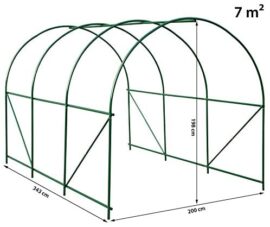 TecTake 402264 Serre Tunnel de Jardin Cadre en Metal PE Plastique, 343x200x200cm, 6 Fenêtres Latérales, Cordons de Serrage et Crochets de Fixation en Métal TecTake 402264 Serre Tunnel de Jardin Cadre en Metal PE Plastique, 343x200x200cm, 6 Fenêtres Latérales, Cordons de Serrage et Crochets de Fixation en Métal 8