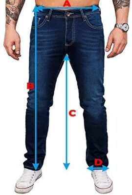 Jeans Rock Rock Designer Designer pour Hommes Jeans Stretch Slim Fit Coupe Slim [RC-2117 – Bleu Vintage – W38 L36] Jeans Rock Rock Designer Designer pour Hommes Jeans Stretch Slim Fit Coupe Slim [RC-2117 – Bleu Vintage – W38 L36] 5