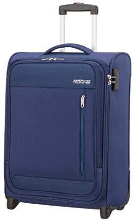 American Tourister Heat Wave – Upright S Bagage Cabine, 55 cm, 42 L, Bleu (Combat Navy) American Tourister Heat Wave – Upright S Bagage Cabine, 55 cm, 42 L, Bleu (Combat Navy)