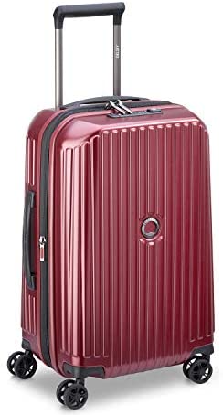 DELSEY PARIS – SECURITIME ZIP – Valise extensible – 4 doubles roues, 55 Cm – Rouge DELSEY PARIS – SECURITIME ZIP – Valise extensible – 4 doubles roues, 55 Cm – Rouge