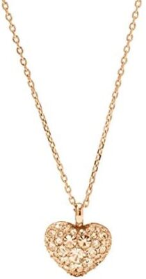 Fossil Femme Collier coeur strassé JF01156791