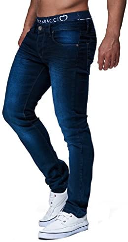 Leif Nelson LN303 Jean pour homme Coupe skinny