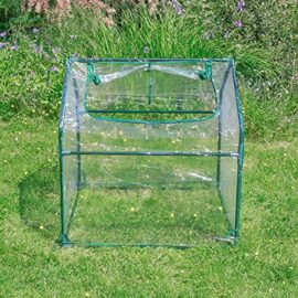 SKYLANTERN Serre de Jardin en Plastique - Mini Serre Jardin avec Fermeture à Zip - Abri pour Plante et Culture (Dimensions : 92 x 92 x 92 cm)