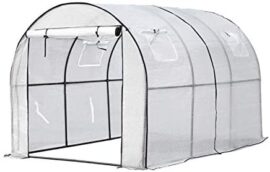 Sekey Serre de Jardin Tunnel 200x300x190cm Serre Grande, Serre de Jardin pour Tomates Blanc Sekey Serre de Jardin Tunnel 200x300x190cm Serre Grande, Serre de Jardin pour Tomates Blanc