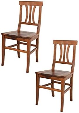 Tommychairs – Set 2 chaises Artemisia pour Cuisine, Bar et Salle à Manger, Robuste Structure et Assise en Bois de hêtre peindré en Noyer Antique Tommychairs – Set 2 chaises Artemisia pour Cuisine, Bar et Salle à Manger, Robuste Structure et Assise en Bois de hêtre peindré en Noyer Antique