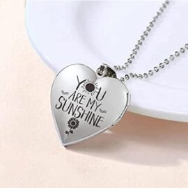 BOSAIYA AZ Vous ÊTES My Sunshine Heart Collier de médaille for Femmes Filles Qui Tient des Photos Cœur Cœur Pendentif Bijoux Bijoux T1029 (Metal Color : Style 2) BOSAIYA AZ Vous ÊTES My Sunshine Heart Collier de médaille for Femmes Filles Qui Tient des Photos Cœur Cœur Pendentif Bijoux Bijoux T1029 (Metal Color : Style 2) 3