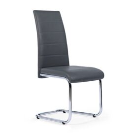 IDMarket – Lot de 4 chaises MIA Grises pour Salle à Manger IDMarket – Lot de 4 chaises MIA Grises pour Salle à Manger 4