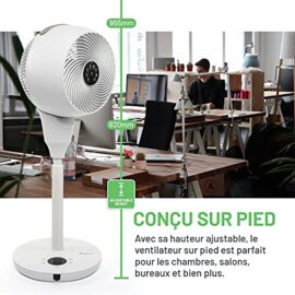 Ventilateur sur pied rafraîchissant MeacoFan 1056P – Grand ventilateur oscillant sur piedcirculateur d’air pour chambres et salons, silencieux et hauteur ajustable Ventilateur sur pied rafraîchissant MeacoFan 1056P – Grand ventilateur oscillant sur piedcirculateur d’air pour chambres et salons, silencieux et hauteur ajustable 6