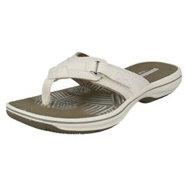 Clarks Brinkley Sea, Tongs Femme, Blanc (White Synthetic) Clarks Brinkley Sea, Tongs Femme, Blanc (White Synthetic)