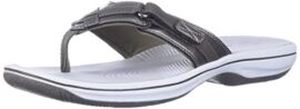 Clarks - Tongs Breeze Sea H Femme, 41.5 EUR, Pewter Synthetic