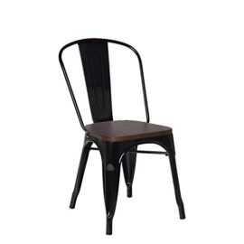 SKLUM Chaise en Bois empilable LIX Noir Bois Foncé SKLUM Chaise en Bois empilable LIX Noir Bois Foncé