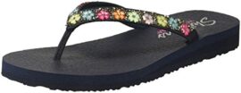 Skechers Meditation-Daisy Delight, Tongs Femme, Bleu (Navy) Skechers Meditation-Daisy Delight, Tongs Femme, Bleu (Navy)