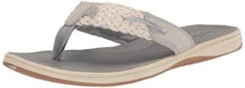 Sperry Top-Sider Tongs pour femme, Argenté (Gris clair/argenté.), 37.5 EU