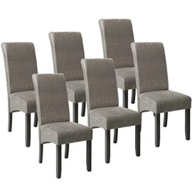 TecTake Lot de 6 Chaises de Salle à Manger 106 cm Chaise de Salon Mobilier Meuble de Salon – diverses Couleurs au Choix – (Gris marbré | No. 403629) TecTake Lot de 6 Chaises de Salle à Manger 106 cm Chaise de Salon Mobilier Meuble de Salon – diverses Couleurs au Choix – (Gris marbré | No. 403629)