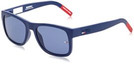 Tommy Hilfiger TJ 0001/S Lunettes de Soleil, Matte Blue, 56 Mixte Adulte