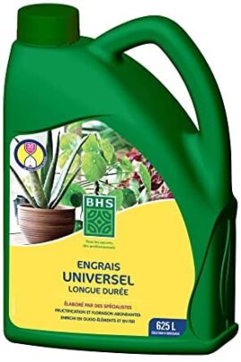 BHS EUN2 Engrais Universel |  2,5 L | Soit 625 L | L’Azote Présent sous Trois Formes Assure Une Forte Croissance, Fabriqué en France