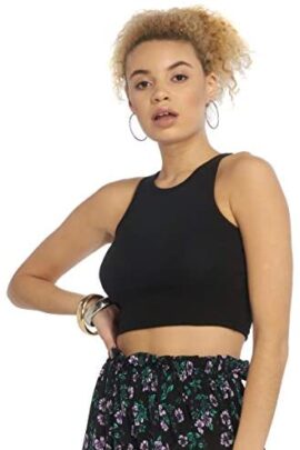 Urban Classics Top Cropped Côtelé pour Femme T-Shirt