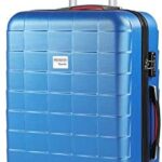 Monzana - Valise Rigide Exopack Bleu Taille L 4 Roues 360° Poignée télescopique Serrure TSA Plastique ABS