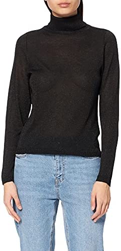 Only Onlmaggi Rollneck Glitter Pullover KNT Sweater Femme