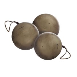 Boules décoratives en bois (lot de 3) Boules décoratives en bois (lot de 3)