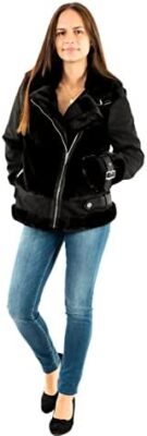 Morgan Blouson Fausse Fourrure GOLIATH Noir T42 Femme