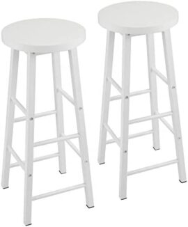 Lot de 2 Tabourets de Bar Tabouret de Bistrot Structure en Acier Stable et Durable Lot de 2 Tabourets de Bar Tabouret de Bistrot Structure en Acier Stable et Durable