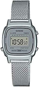 Casio - Montre Casio Collection Maille milanaise argentée (la670wem-7ef)